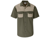 CraftPro Altitude Short Sleeve 2-Tone Bush Shirt – Cotton Twill with Contrast Yoke and Button Pockets

