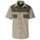 CraftPro Altitude Short Sleeve 2-Tone Bush Shirt – Cotton Twill with Contrast Yoke and Button Pockets

