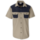 CraftPro Altitude Short Sleeve 2-Tone Bush Shirt – Cotton Twill with Contrast Yoke and Button Pockets

