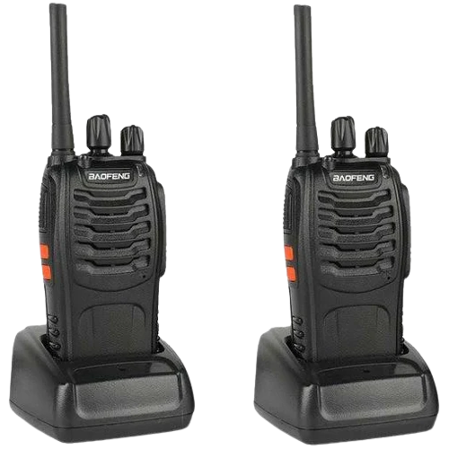 CraftPro Baofeng BF-888S Two-Way Radio Set – 3km Range, LED Flashlight, Rechargeable

