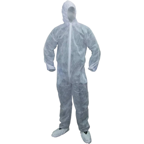 CraftPro Disposable Basic Coverall – Lightweight Breathable SPP with Elastic Hood and Cuffs

