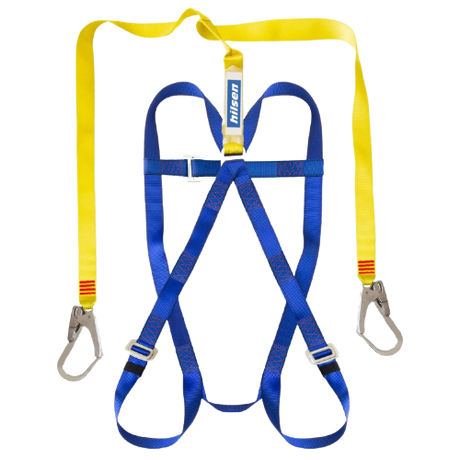 CraftPro Basic Safety Harness with Double Lanyard and Scaffold Hooks

