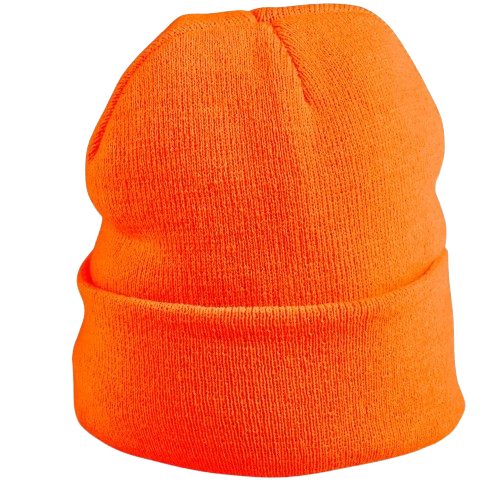 CraftPro Beacon Hi-Viz Reflective Beanie – Rib-Knit Acrylic Winter Work Hat

