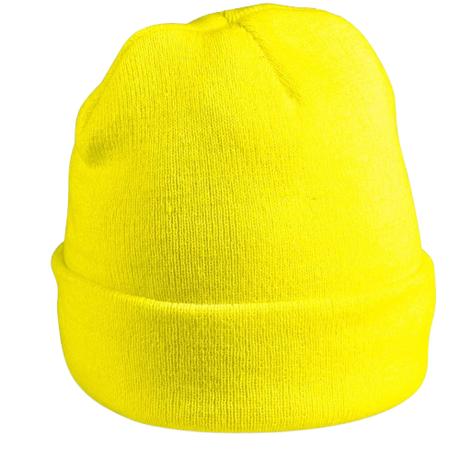 CraftPro Beacon Hi-Viz Reflective Beanie – Rib-Knit Acrylic Winter Work Hat

