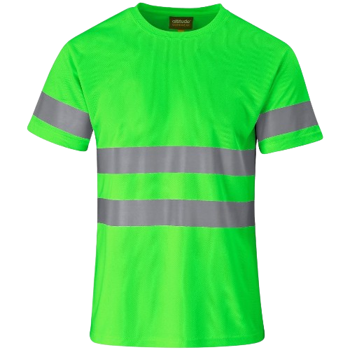 Construction Hi-Viz Reflective T-Shirt with 50mm Tape – Day/Night Safety Workwear – CraftPro
