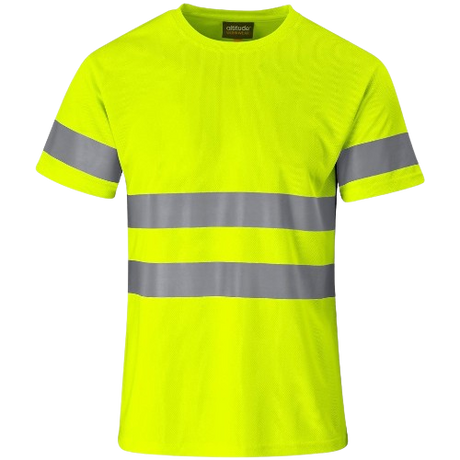 Construction Hi-Viz Reflective T-Shirt with 50mm Tape – Day/Night Safety Workwear – CraftPro
