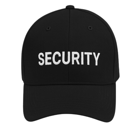 CraftPro Embroidered Security Cap – 6-Panel Cotton Hat in Black or Navy
