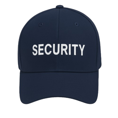 CraftPro Embroidered Security Cap – 6-Panel Cotton Hat in Black or Navy
