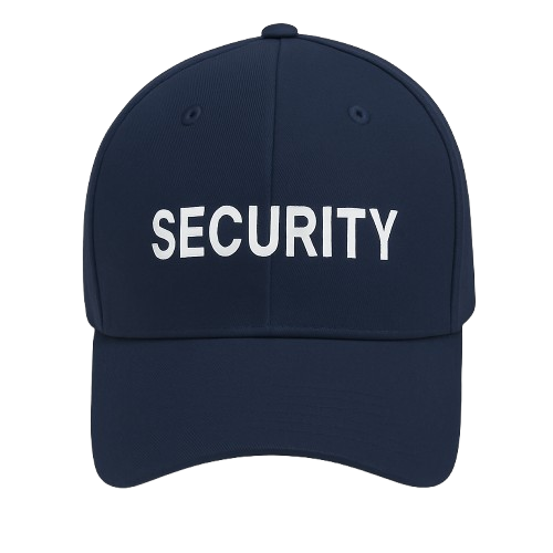 CraftPro Embroidered Security Cap – 6-Panel Cotton Hat in Black or Navy
