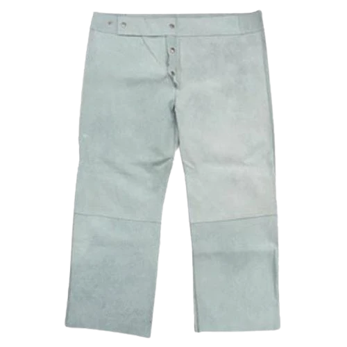 CraftPro Chrome Leather Welding Trousers – Double Stitched with Adjustable Fit

