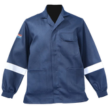 CraftPro Navy D59 Flame & Acid Retardant Jacket with Reflective Tape and Pencil Pocket

