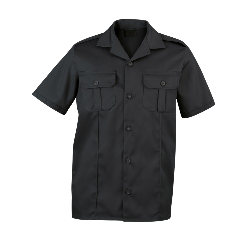 CraftPro Combat Shirt – Black or Navy Tactical Uniform with Epaulets and Chest Pockets
