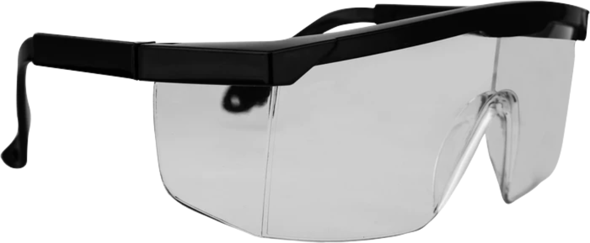 CraftPro Euro Spectacle – Clear Polycarbonate Safety Glasses with 180° Vision


