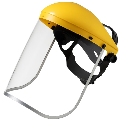 CraftPro Face Shield with Brow Guard – Adjustable Full-Face PPE Splash Protection
