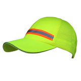 CraftPro Hi-Viz Golf Cap with Silver Reflective Strip – 6 Panel Polyester Design

