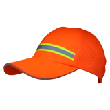 CraftPro Hi-Viz Golf Cap with Silver Reflective Strip – 6 Panel Polyester Design

