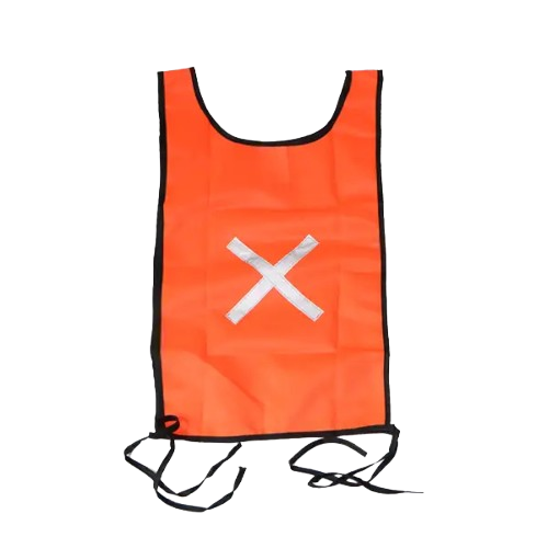 CraftPro Hi-Visibility Reflective Safety Bib – Lightweight Polyester with Silver Tape

