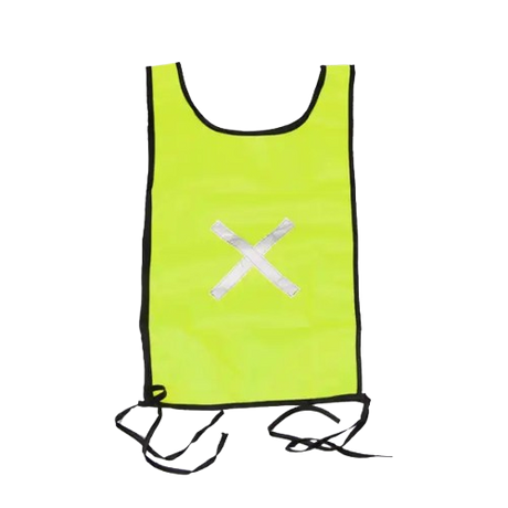CraftPro Hi-Visibility Reflective Safety Bib – Lightweight Polyester with Silver Tape

