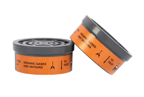 CraftPro A1 Organic Vapours & Acid Gases Respirator Cartridges – Pack of 2

