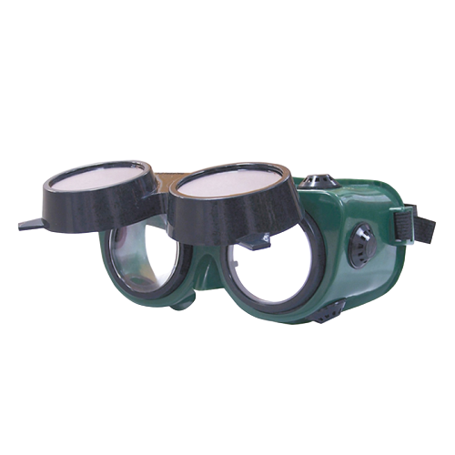 CraftPro Welding Goggles with Round Flip Front Lens – Anti-Mist & Scratch Resistant PPE

