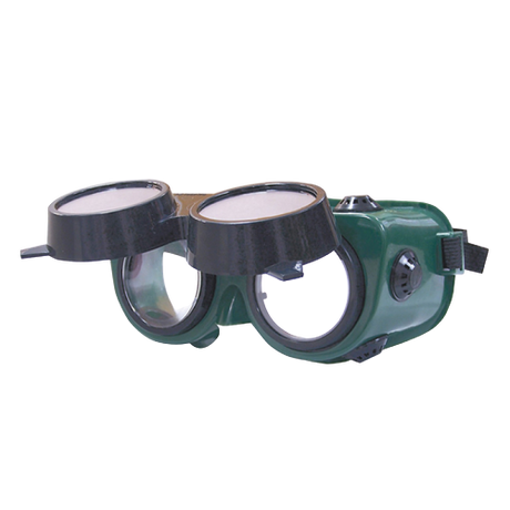 CraftPro Welding Goggles with Round Flip Front Lens – Anti-Mist & Scratch Resistant PPE

