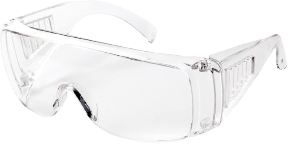 CraftPro Wrap Around Safety Spectacles – Polycarbonate Lens with Ventilation & Green Tint

