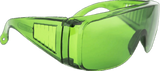 CraftPro Wrap Around Safety Spectacles – Polycarbonate Lens with Ventilation & Green Tint

