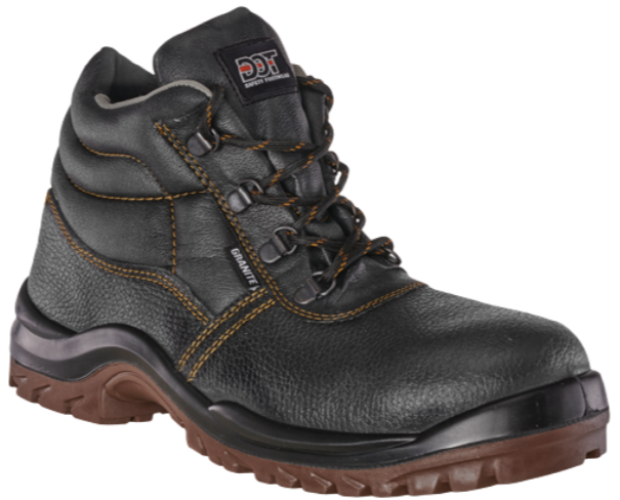 CraftPro Dot Granite Safety Boot – Steel Toe Cap (STC), Brown

