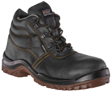 CraftPro Dot Granite Safety Boot – Steel Toe Cap (STC), Brown

