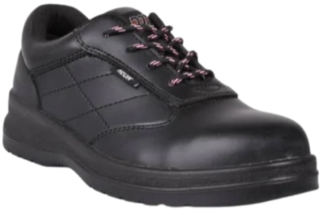 CraftPro Dot Neon Safety Shoe – Buffalo Leather with Steel Toe and Dual-Density Sole

