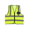 CraftPro Econo Hi-Viz Reflective Safety Vest with Zip and ID Pouch – PPE for Industrial Use


