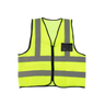 CraftPro Econo Hi-Viz Reflective Safety Vest with Zip and ID Pouch – PPE for Industrial Use

