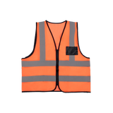 CraftPro Econo Hi-Viz Reflective Safety Vest with Zip and ID Pouch – PPE for Industrial Use

