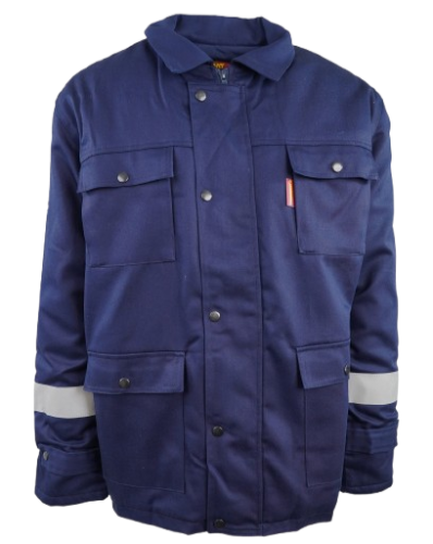 CraftPro Endurance Flame & Acid Resistant Thermal Winter Jacket – Navy Blue

