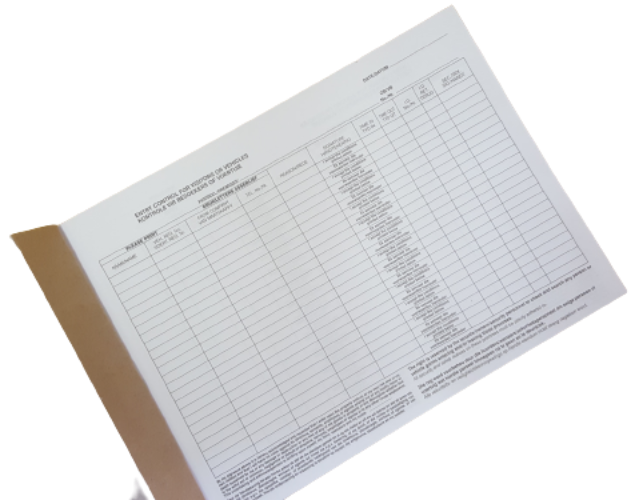 CraftPro A4 Entry Control Book – 200 Pages for Vehicle and Visitor Logs

