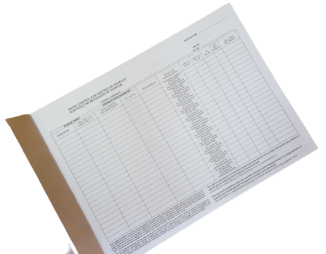 CraftPro A4 Entry Control Book – 200 Pages for Vehicle and Visitor Logs


