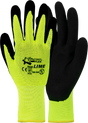 CraftPro Flex Lime Glove – Black Crinkle Latex Palm with Lime Back

