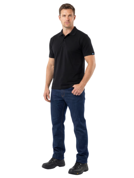 Vulcan Pique Golfer 165g lightweight 100% polyester piqué golf shirt for corporate uniforms, workwear and promotional branding.