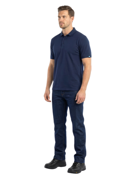 Vulcan Pique Golfer 165g lightweight 100% polyester piqué golf shirt for corporate uniforms, workwear and promotional branding.