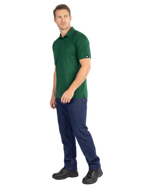 Vulcan Pique Golfer 165g lightweight 100% polyester piqué golf shirt for corporate uniforms, workwear and promotional branding.