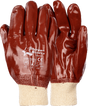 CraftPro Gorgon Brown Heavy Duty PVC Glove with Smooth Palm and Knit Wrist – Industrial Use

