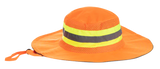CraftPro Hi-Viz Bush Hat – Reflective Wide-Brim PPE Hat for Outdoor Safety

