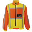 CraftPro Metro Two-Tone Long-Sleeve Reflective Safety Jacket – Orange/Lime with Zip and ID Pocket
