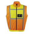 CraftPro Two-Tone Sleeveless Reflective Safety Jacket – Orange/Lime with Zip
