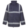 CraftPro Hi-Viz Reflective Safety Parka Jacket – Insulated with Quilted Lining and Waterproof Seams

