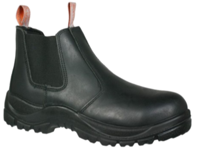 CraftPro Interceptor Teleza Chelsea Safety Boot – Full Grain Leather with Steel Toe and Dual-Density Sole

