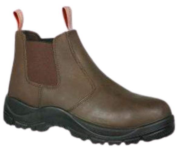 CraftPro Interceptor Teleza Chelsea Safety Boot – Full Grain Leather with Steel Toe and Dual-Density Sole

