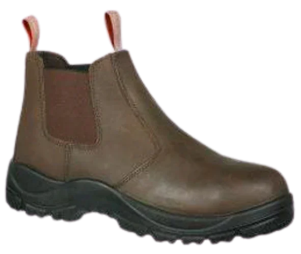 CraftPro Interceptor Teleza Chelsea Safety Boot – Full Grain Leather with Steel Toe and Dual-Density Sole

