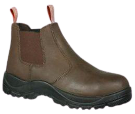 CraftPro Interceptor Teleza Chelsea Safety Boot – Full Grain Leather with Steel Toe and Dual-Density Sole

