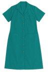 CraftPro Javlin Women’s Canteen Overall – Calf-Length Polycotton Coat with Short Sleeves
